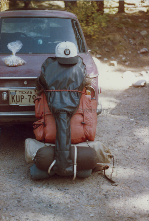 The '73 Malaga 2002 with camping gear