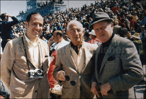 Karl Ludvigsen with Corvette creators Zora Arkus-Duntov and Bill Mitchell