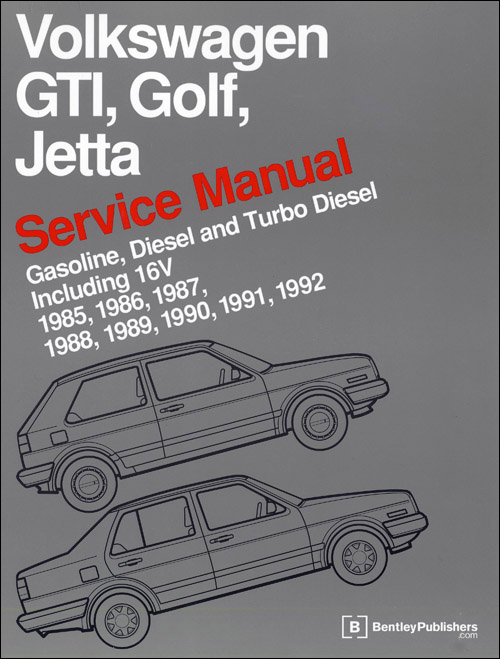 Volkswagen GTI, Golf, Jetta Service Manual: 1985-1992
Gasoline, Diesel, and Turbo Diesel, including 16V